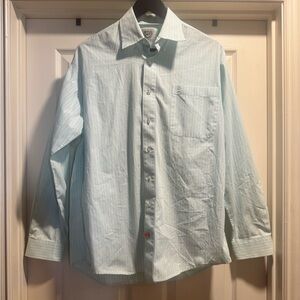 Cinch Light Blue Striped Men's Long Sleeve Shirt Size Small